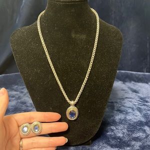 Blue Gem Jewelry Set